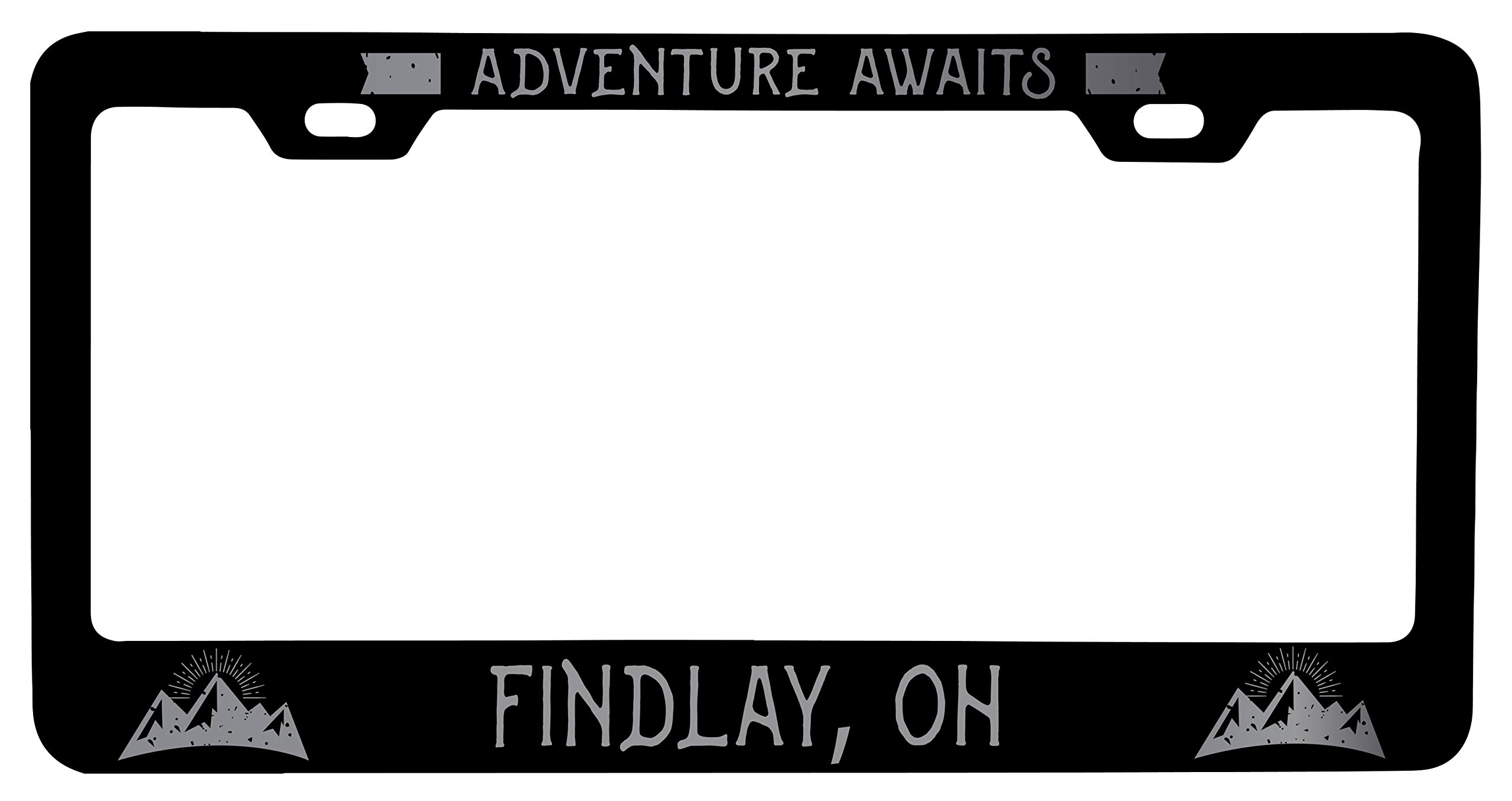 Custom Laser Etched Vanity Black Metal License Plate Frame - Personalized Car Accessory for Cars, Trucks & SUVs - Perfect Gift for Car Enthusiasts & Auto Lovers