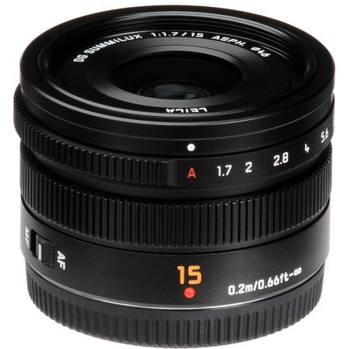 Panasonic Lumix G Leica DG Summilux 15mm f/1.7 ASPH Lens - Fast Prime Lens for Micro Four Thirds Cameras | Perfect for Portrait, Street & Low Light Photography