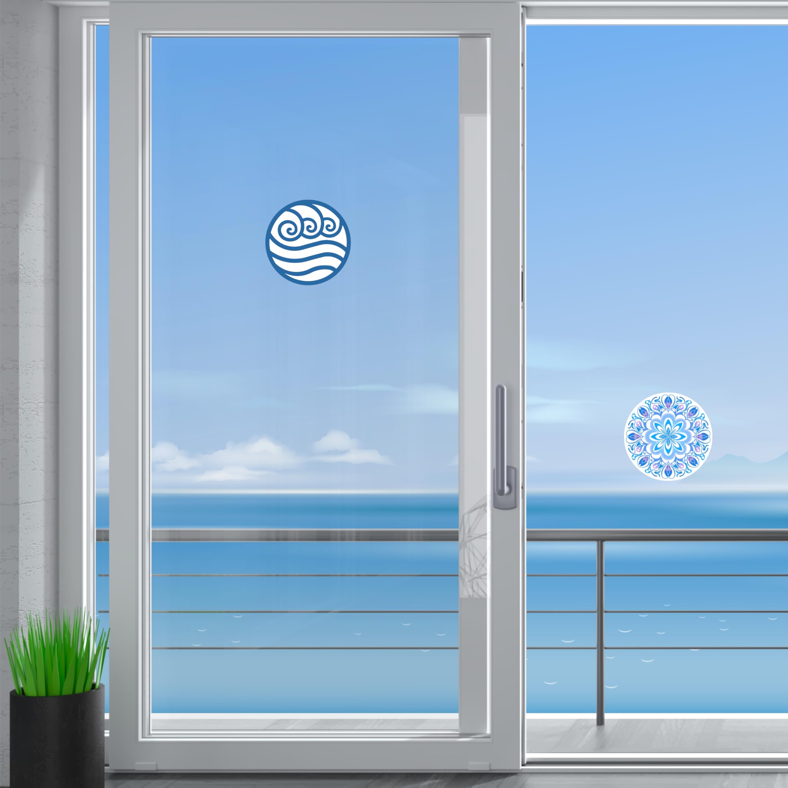 Robbins Aria Magnetic Screen Door Locks - Twist Click & Lock Security for Pets & Kids - Decorative Safety Indicator for Homes & Patios - Perfect for Summer BBQs & Pet Safety