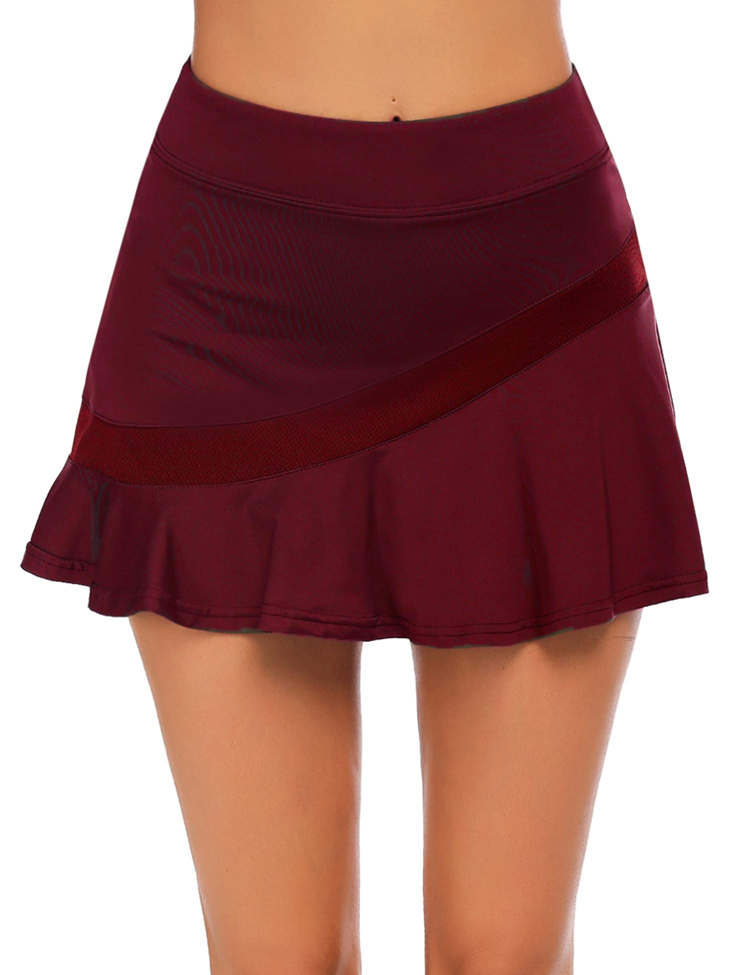Ekouaer Women's Pleated Tennis Skirt - Athletic Golf Skort with Pockets - Lightweight Running Workout Skirt for Women - Perfect for Tennis, Golf, Running & Gym Activities