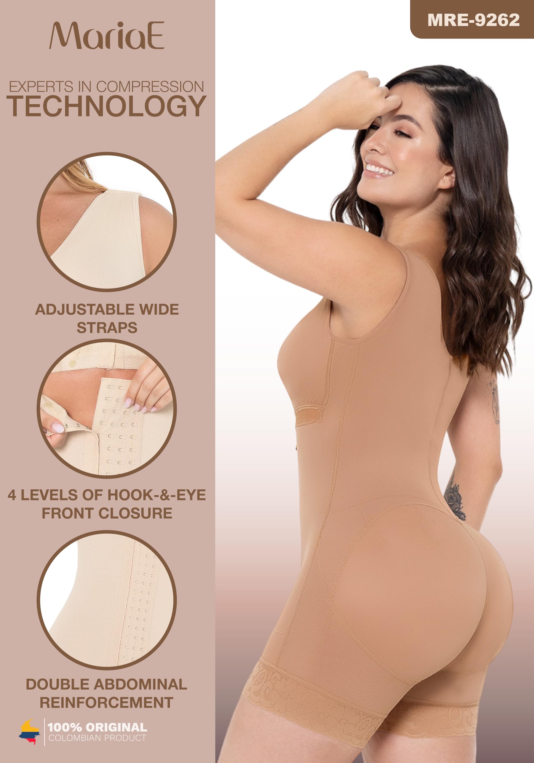 MARIAE STAGE 2 Post-Surgery Compression Garment - Tummy Tuck & Postpartum Fajas Colombianas - Waist Trainer for Women - Perfect for Postpartum Recovery & Body Shaping