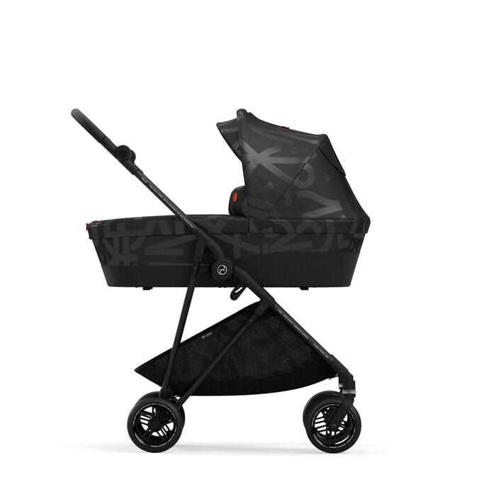 CYBEX Melio Street Cot - Lightweight & Compact Stroller for Travel, Olive Green - Perfect for Urban Walks, Shopping & Airports