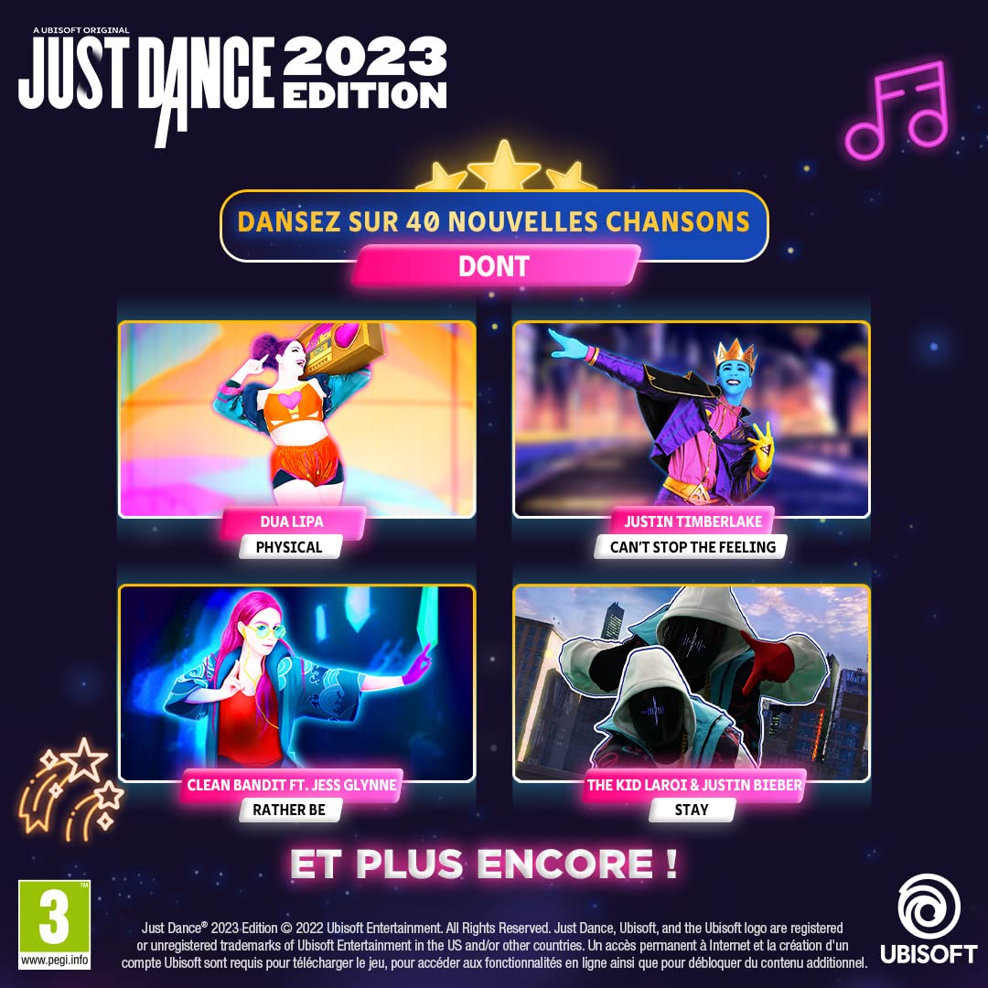 Just Dance 2023 Edition - Digital Code for PS5 | Dance Video Game with 40+ New Songs | Fun Family & Party Entertainment | Perfect for Game Nights & Fitness Workouts