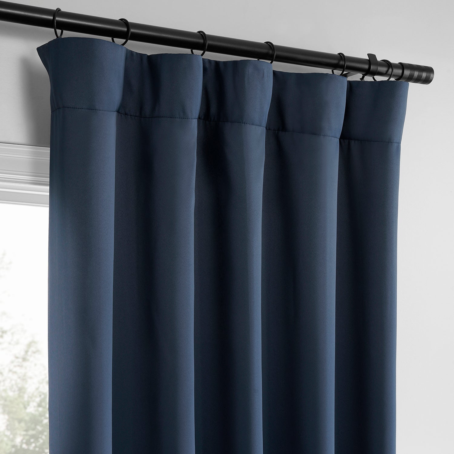 Blackout Curtains for Bedroom - 2 Panels Set, Thermal Insulated & Noise Reducing, Deep Blue Room Darkening Drapes - Perfect for Home Theater, Nursery & Shift Workers