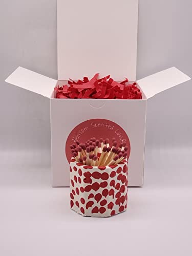 Vintage Match Holder and Striker - Red & White Antique Design for Fireplace, Candle Lighting & Outdoor Camping