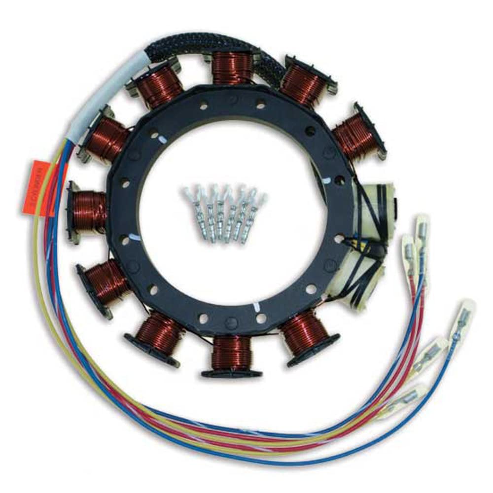CDI Electronics 174-8778K 1 Mercury/Mariner Outboard Stator - 9 Amp for 2/3/4 Cylinder Engines (1987-1996) | Replacement Part for Marine Boat Motor Repair & Maintenance
