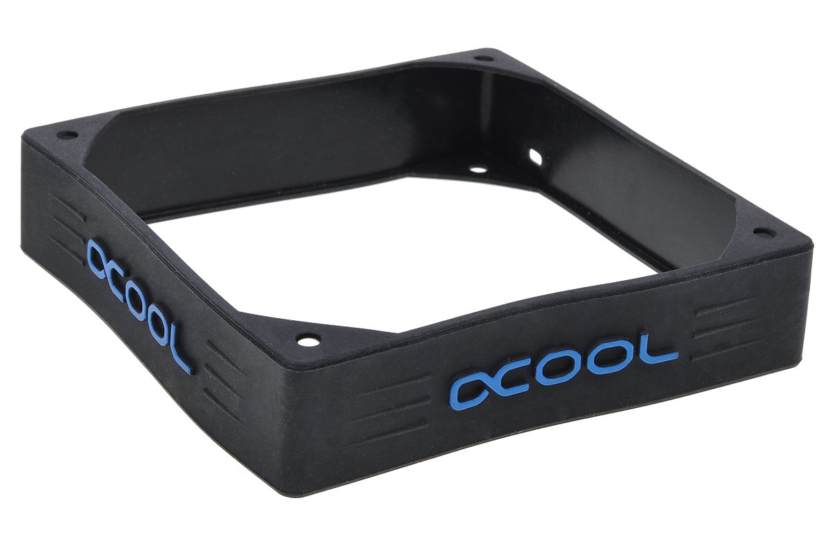 Alphacool 24685 Susurro Antinoise Silicone Fan Frame - 120mm Universal PC Cooling Fan Vibration Dampener - Reduce Noise for Gaming PC, Workstation & Home Theater Setup