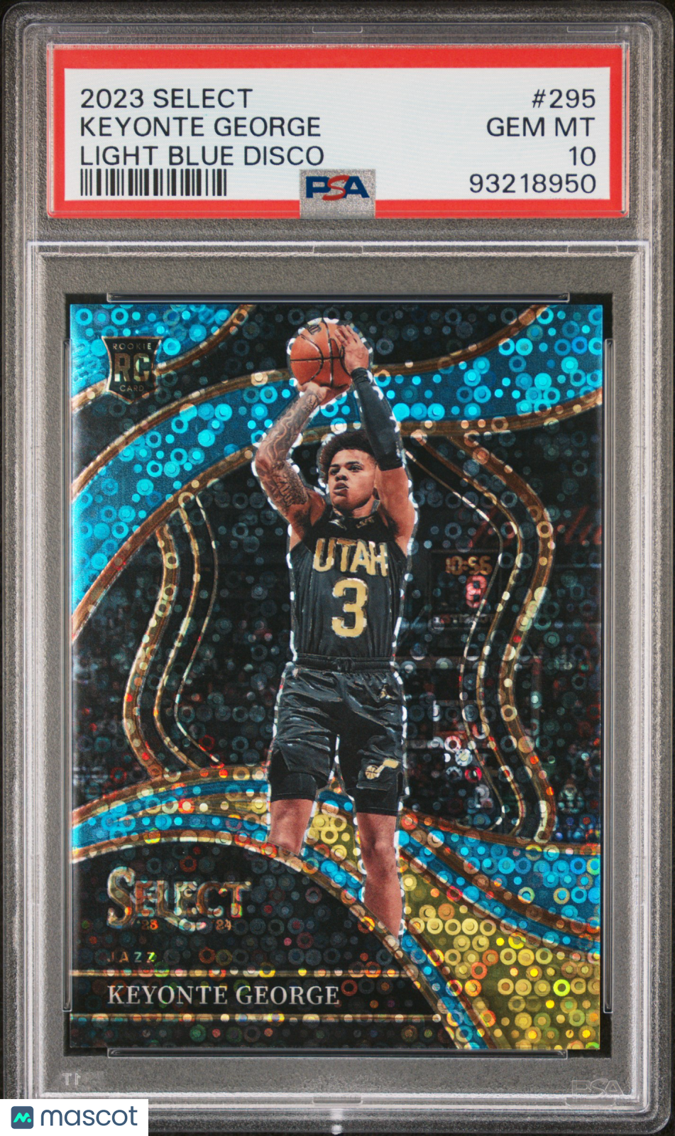 2023 Panini Select Keyonte George Light Blue Disco 70/99 #295 PSA 10 Graded Basketball Card - Rare Collectible for NBA Fans & Sports Memorabilia Enthusiasts (Perfect for Display, Investment, or Trading)