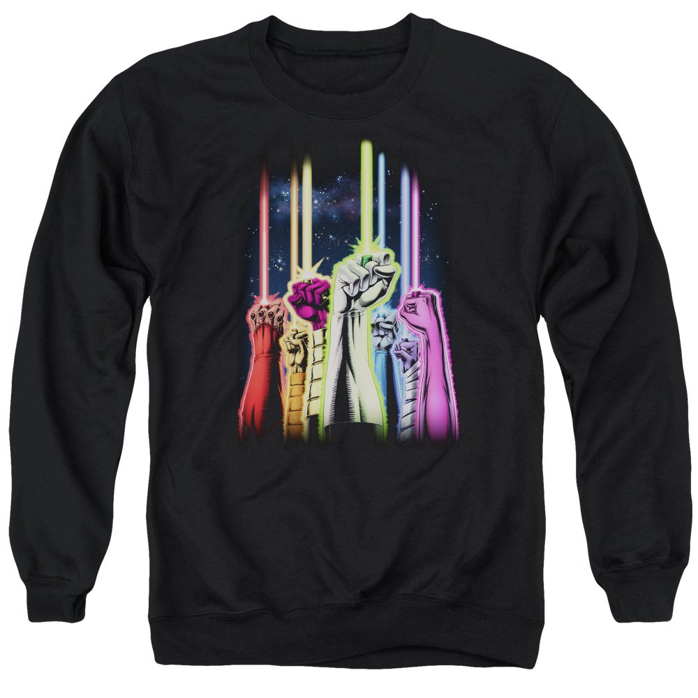Green Lantern Rainbow Corps Unisex Crewneck Sweatshirt | Soft Cotton Pullover for Men & Women | Perfect for Cosplay, Comic Con & Casual Wear