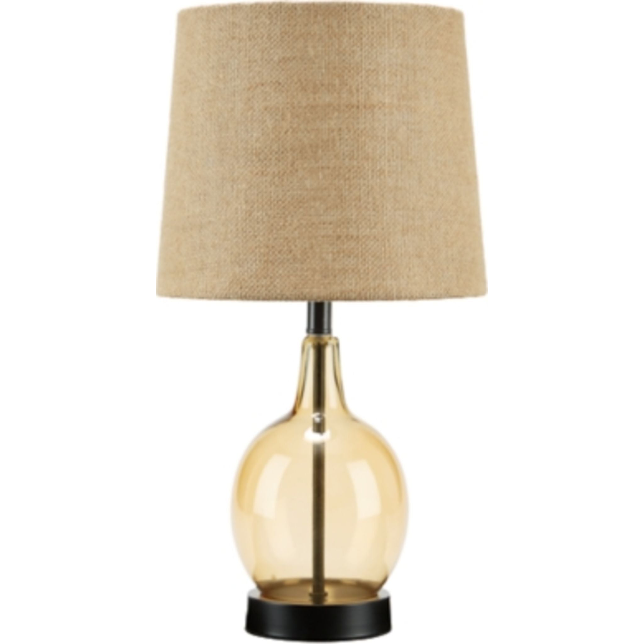 Arlomore Modern Table Lamp - 18.5 Inch Bedside Nightstand Lighting, Adjustable Brightness LED Desk Lamp for Living Room, Bedroom, Office & Study (Warm White)