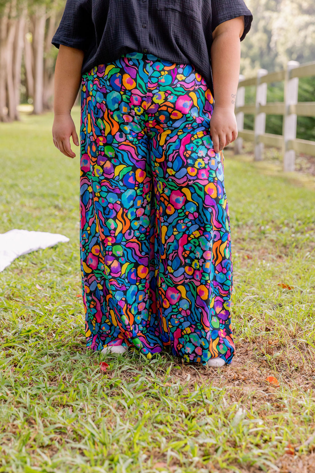 Larsa Pant In Africa by Kasey Rainbow - Trendy Women's Printed Pants for Casual Wear, Travel & Vacation Outfits