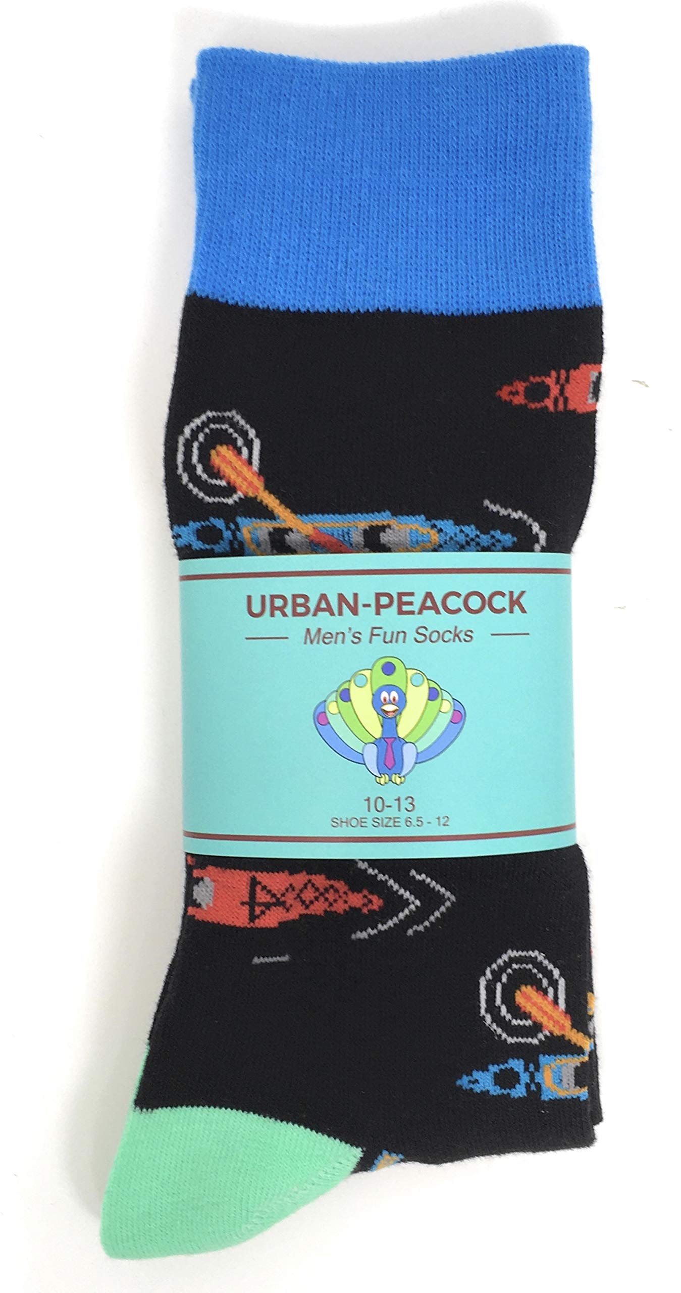 Urban-Peacock Men's Novelty Socks - Fun & Colorful Dress Socks for Men with Multiple Patterns - Perfect for Gifts, Parties & Casual Wear