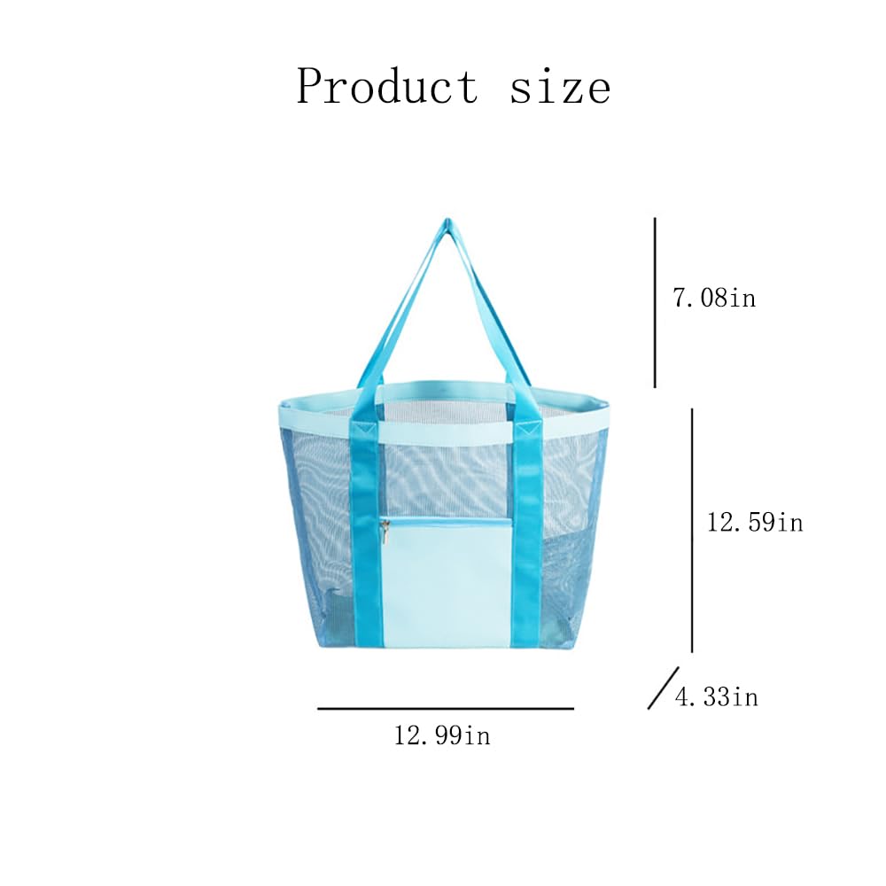 Foldable Mesh Hobo Bag for Women - Lightweight Beach Tote for Shopping, Travel, Picnic & Vacation - Perfect for Summer Outings, Pool Parties & Outdoor Adventures
