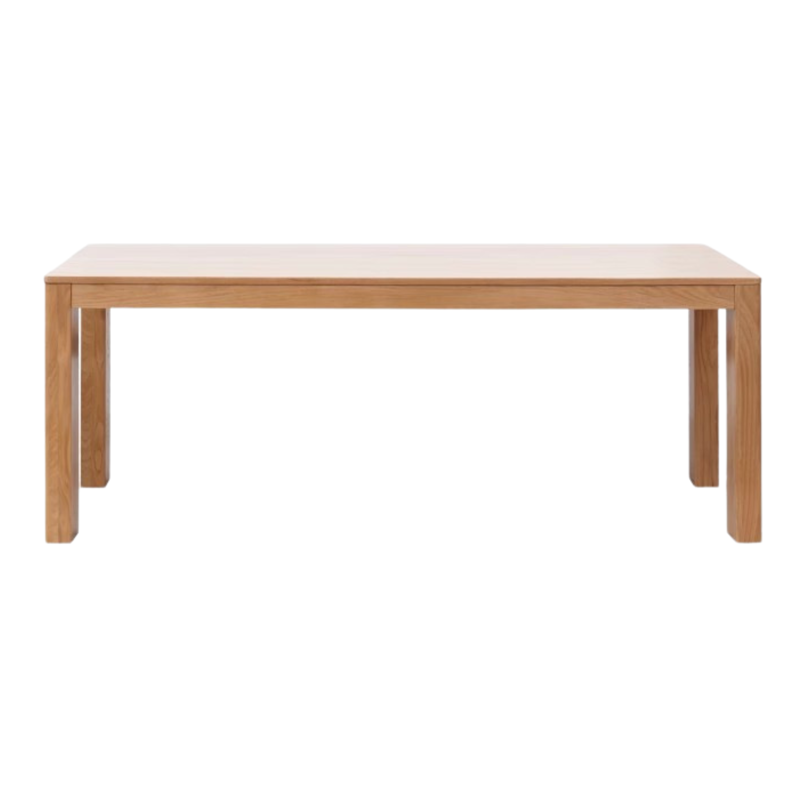 Solid Oak Wood Long Dining Table - 8 Seater Rustic Farmhouse Style for Kitchen & Dining Room - Perfect for Family Gatherings & Dinner Parties