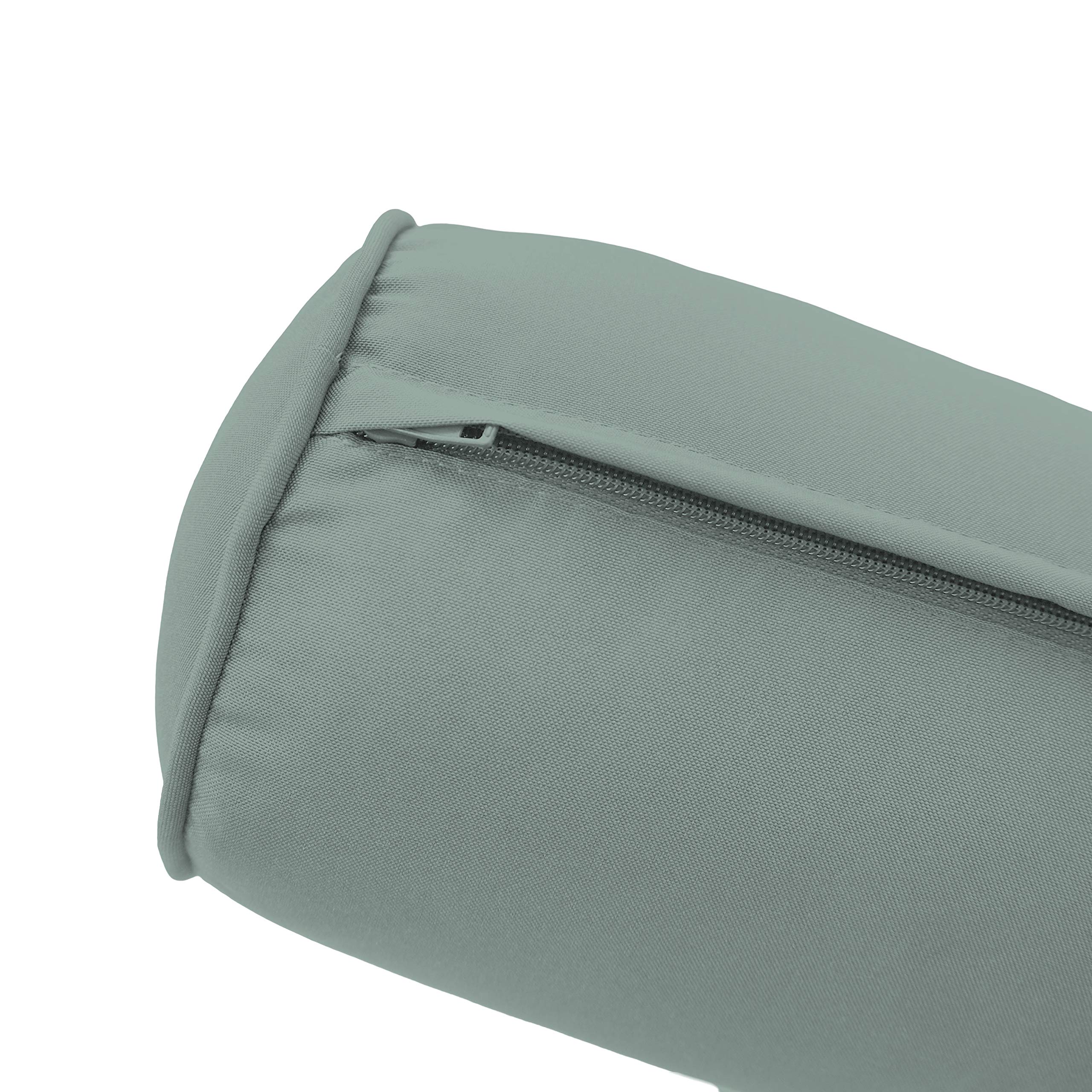 Prolinemax S5 Outdoor Daybed Slipcover - Waterproof Mattress & Bolster Pillow Cushion Covers with Pipe Trim for Patio, Poolside, and Garden Furniture AD002