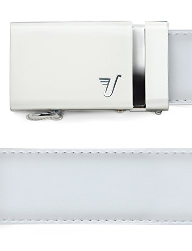 White Buckle & White Leather