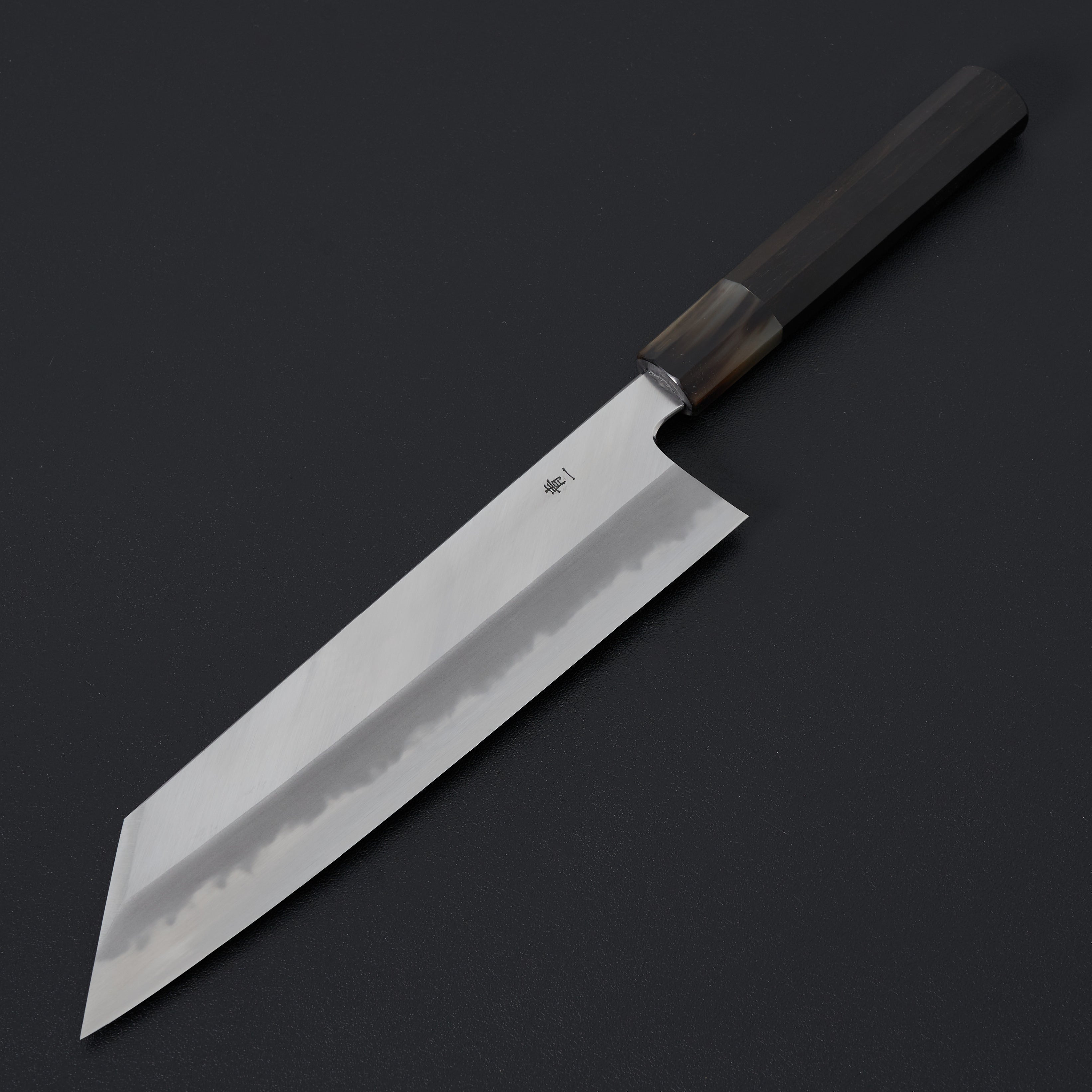 Premium Hitohira Tanaka Kyuzo Blue #1 Japanese Kiritsuke Gyuto Knife 240mm - High Carbon Steel Blade with Taihei Ebony Handle (Extra Height & Saya Included) - Ideal for Professional Chefs & Sushi Masters