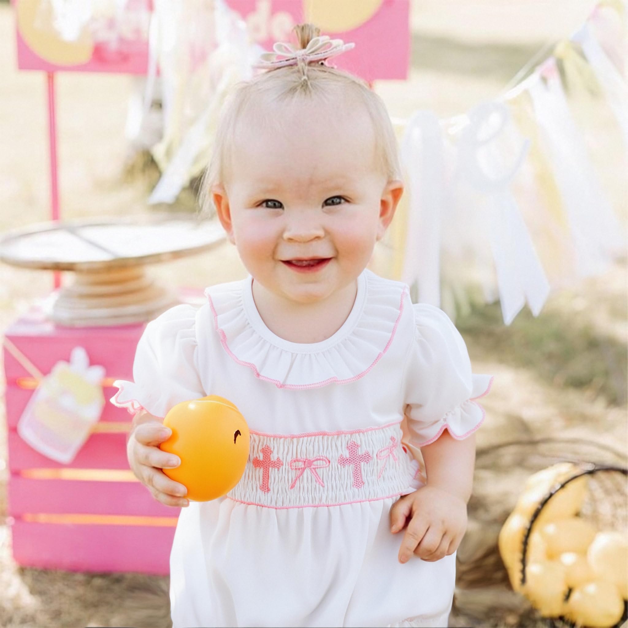 GRNSHTS Baby Girl Romper - Newborn Clothes Bodysuit Jumpsuit Outfit 0-18 Months | Soft Cotton Infant Onesie for Playtime, Photo Shoots & Daily Wear