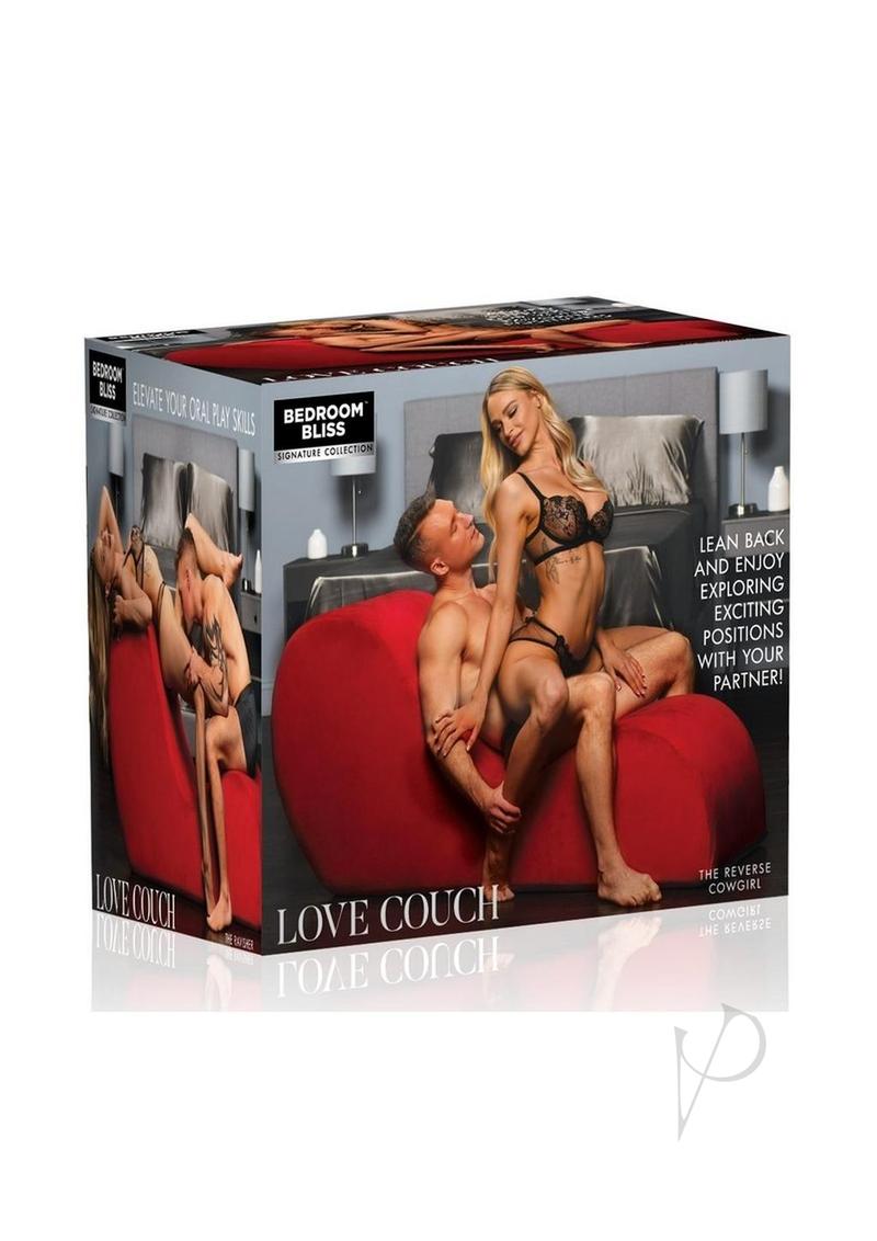 Bedroom Bliss Love Couch - Red Velvet Romantic Sofa for Couples | Perfect for Date Nights, Cozy Movie Evenings & Intimate Moments