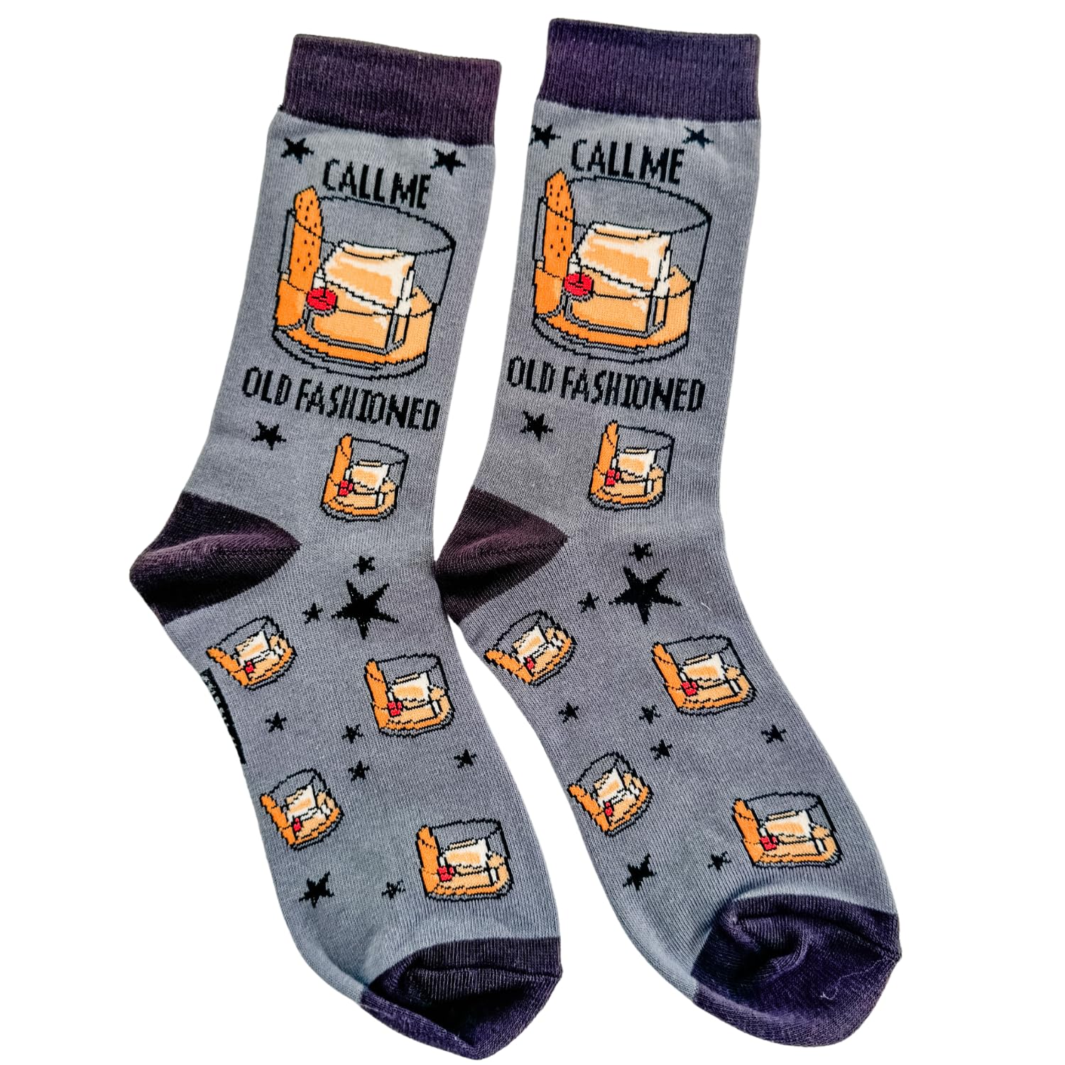 Funny and Crazy Novelty Socks with Sayings - 'Call Me Old Fashioned' Graphic Crew Socks for Men & Women | Unisex Adult Humorous Socks - Perfect Gift for Birthdays, Christmas & Office Parties