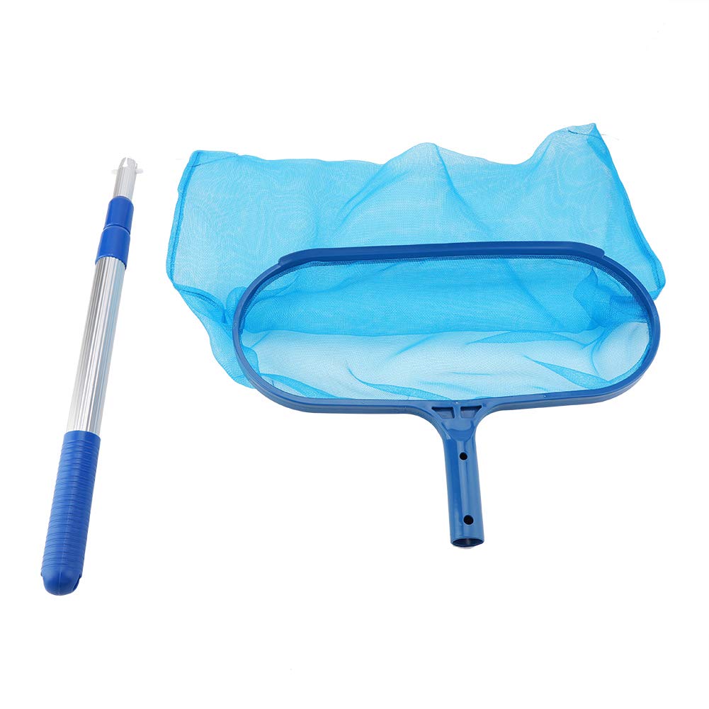 **Wobythan Swimming Pool Leaf Skimmer with Telescopic Pole - Heavy Duty Mesh Net for Effective Pool, Pond & Tub Cleaning - Perfect for Home, Backyard & Outdoor Use**