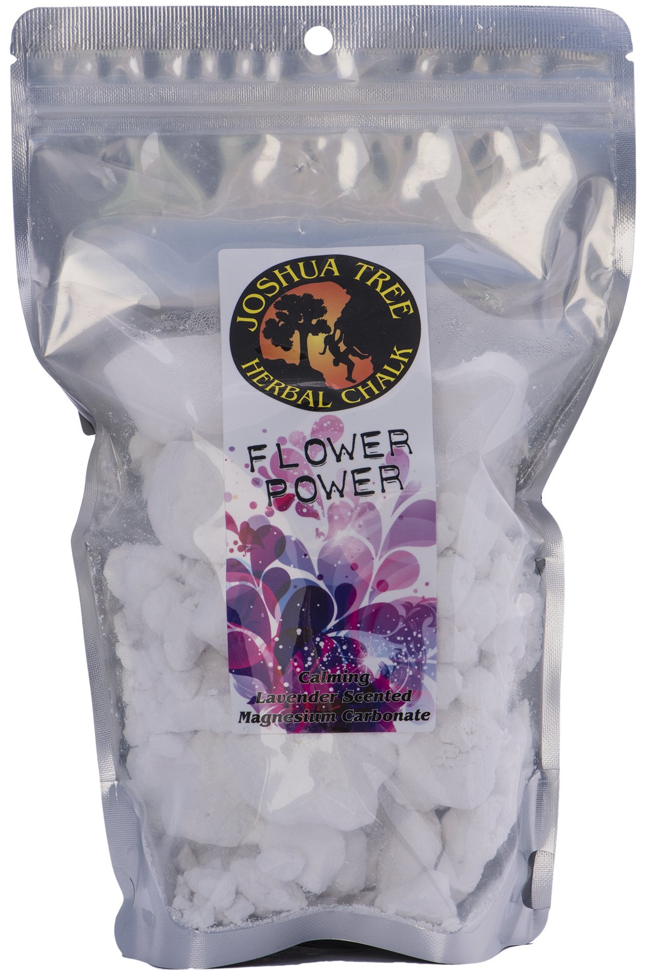 Joshua Tree Scented Herbal Loose Chalk for Rock Climbing & Gymnastics - Flower Power Scent | Non-Toxic Grip Enhancer for Bouldering, Weightlifting & Workouts