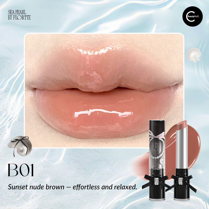 FLORTTE Glass Sea Collection – Hydrating Solid Lip Gloss with Shine | Perfect for Everyday Wear & Special Occasions