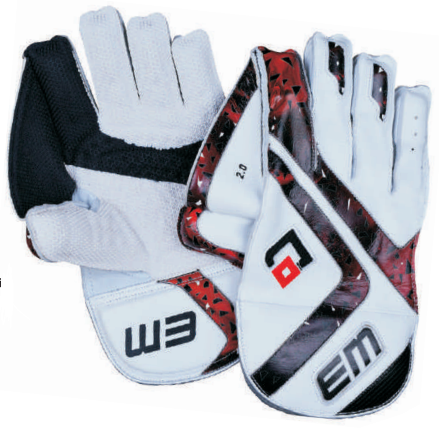 EM Maxxum 2.0 Adult Cricket Wicket Keeping Gloves - Premium Leather Protection for Wicket Keepers - Perfect for Professional Matches & Training Sessions