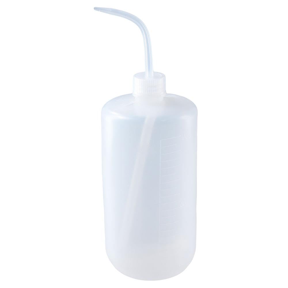 1Pc 1000ml/32oz Clear Plastic Tattoo Wash Bottle - Transparent Squeeze Bottle for Tattoo Ink, Lab Use & Plant Watering - Portable Irrigation Can for Artists, Gardeners & Science Experiments