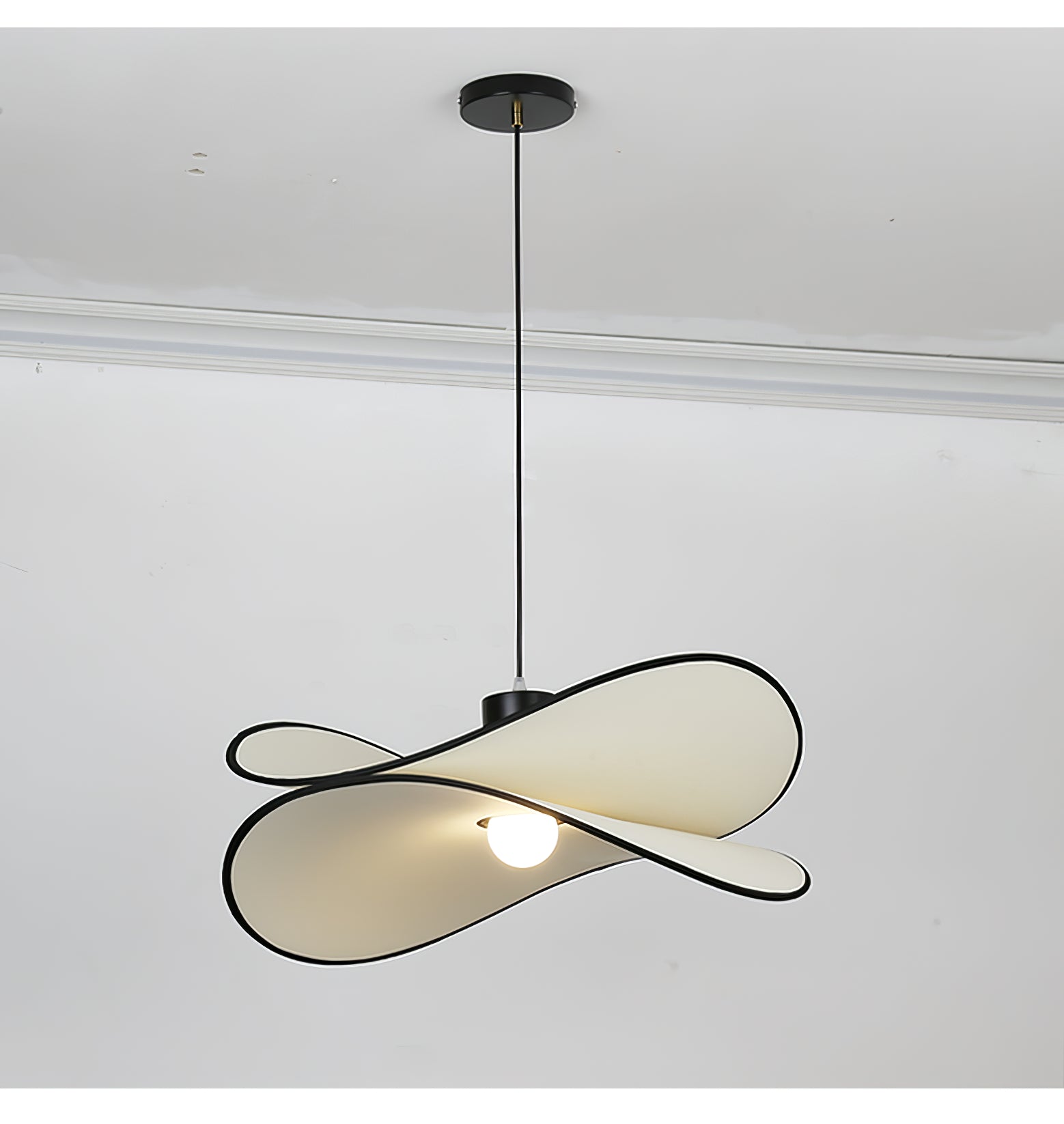 Chloe Pendant Lamp - Modern Hanging Light Fixture for Dining Room, Kitchen, Bedroom & Living Room Decor | Elegant Glass Shade & Adjustable Cord