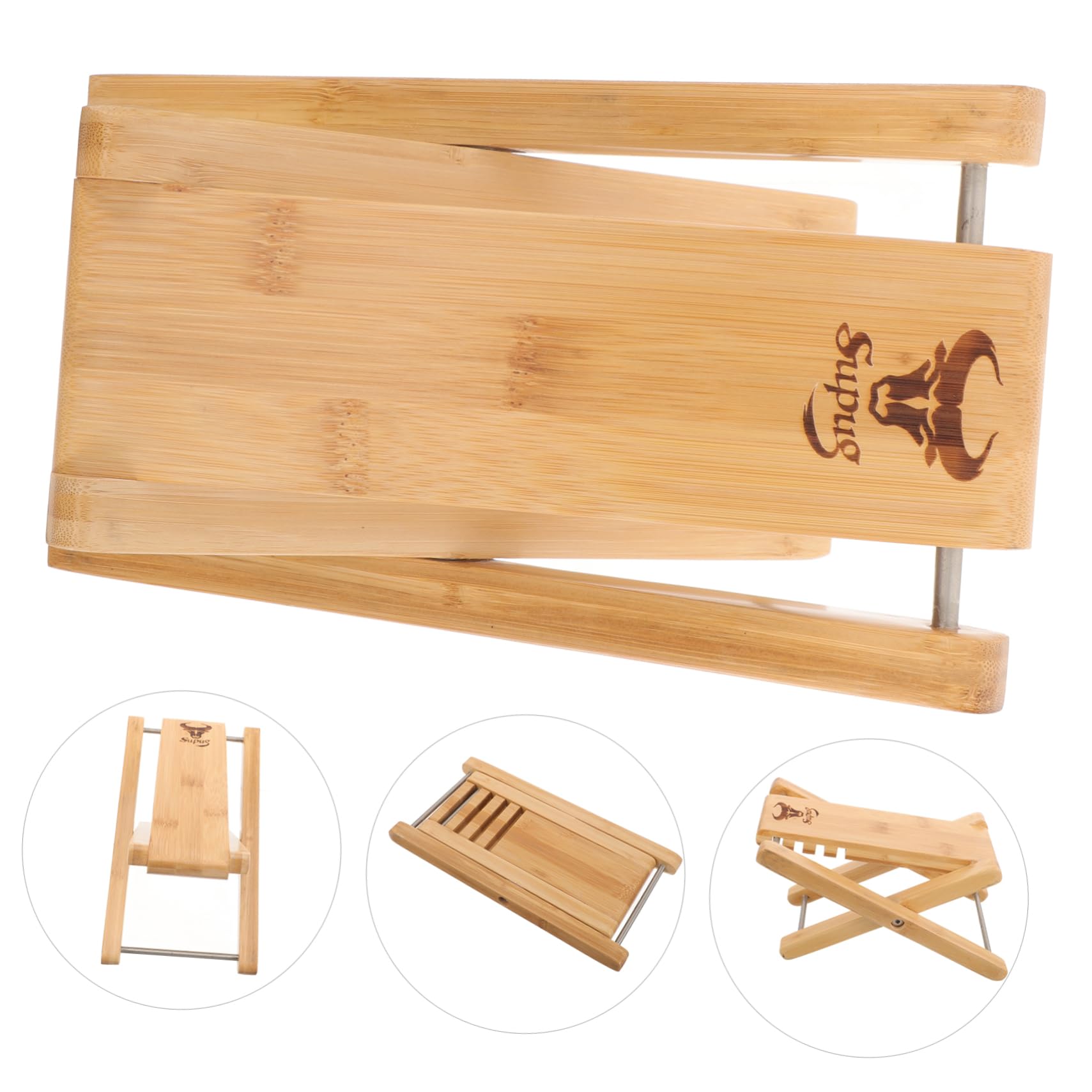 Premium Wooden Guitar Footstool - Adjustable Guitar Foot Rest & Stool for Musicians - Ergonomic Guitar Accessory for Comfortable Playing - Perfect for Practice, Performances & Studio Sessions