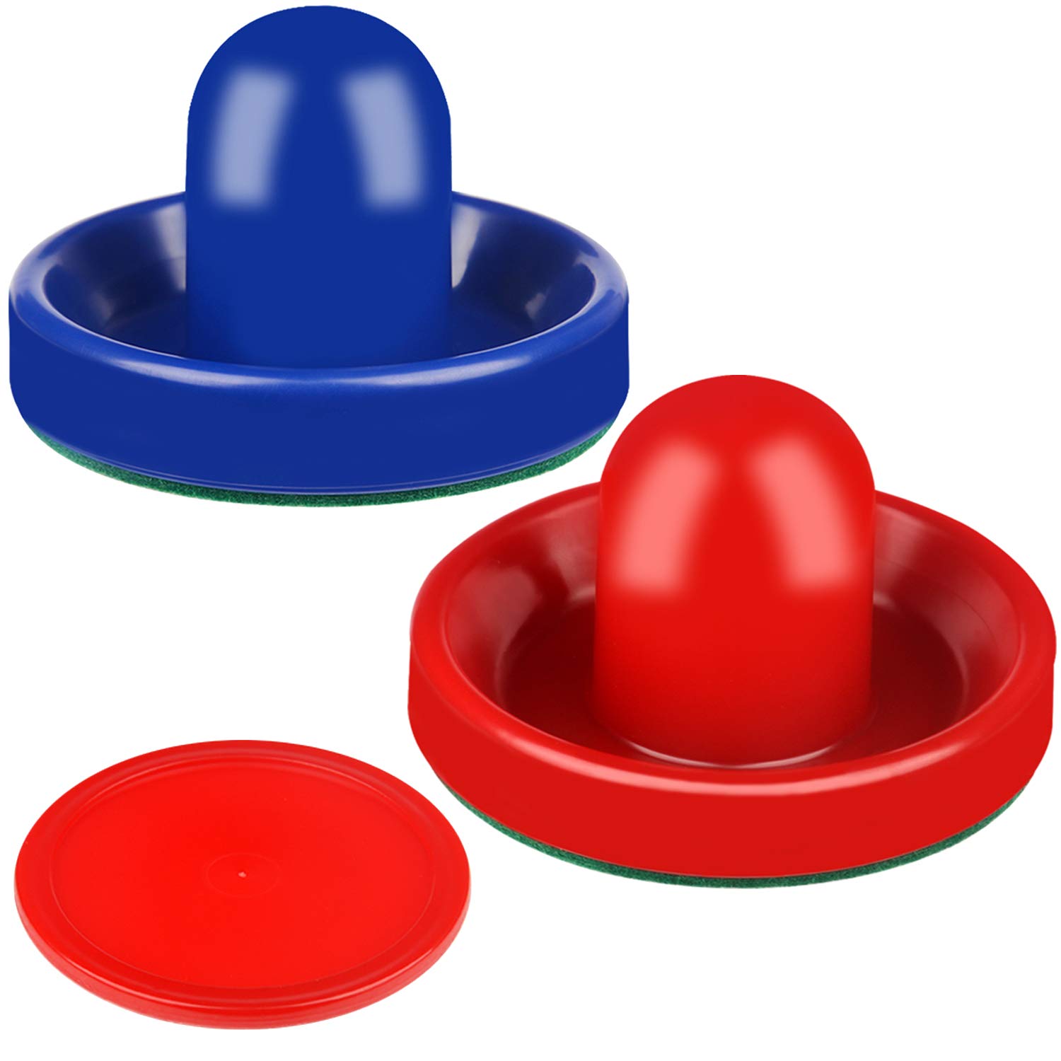 Air Hockey Replacement Set - 4 Strikers & 4 Pucks for Game Tables - Perfect for Home Arcade & Game Rooms
