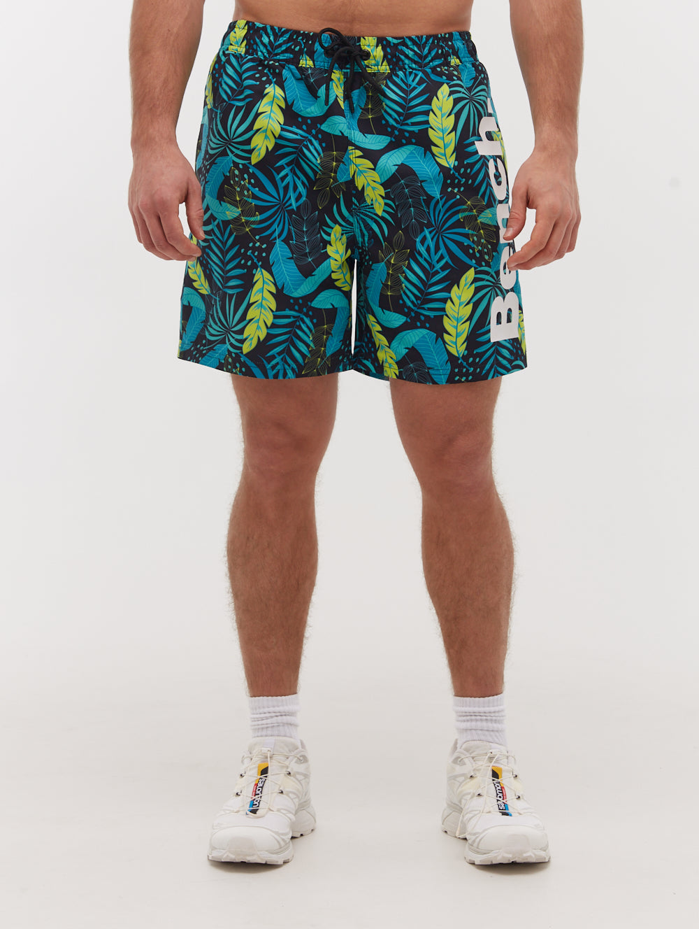 Paradise Tropical Swim Shorts for Men - Quick Dry Beach Shorts with Pockets - Perfect for Swimming, Surfing, and Summer Vacations