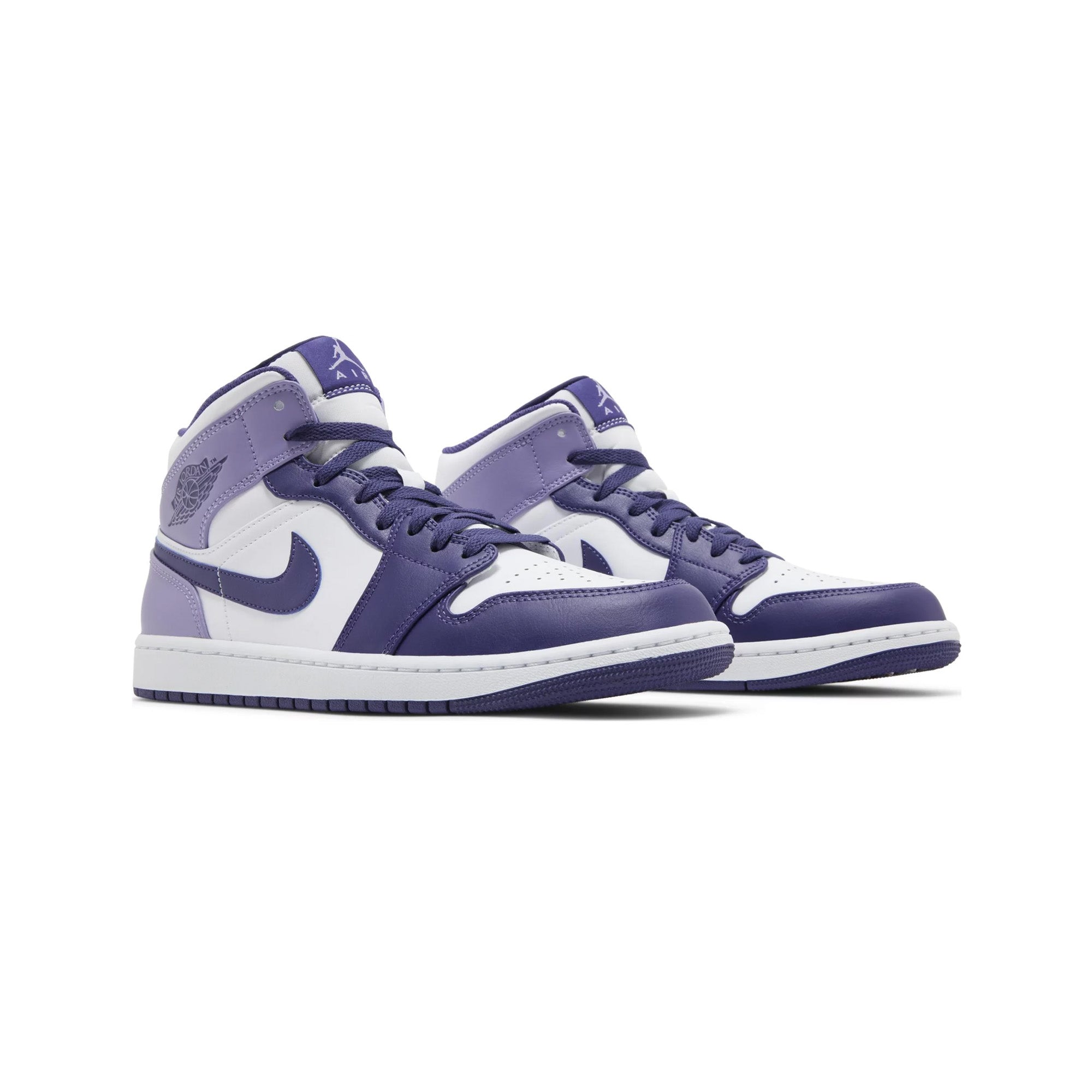 Air Jordan 1 Mid 'Blueberry' Basketball Shoes - Men's High-Top Sneakers for Casual Wear & Street Style | Perfect for Basketball, Gym, and Everyday Fashion