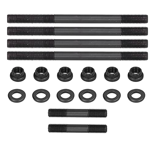 High-Performance Steel Cylinder Head Bolts & Studs Kit - Heavy Duty Fit for Yamaha Rhino 660/700 - Engine Repair & Off-Road ATV Maintenance