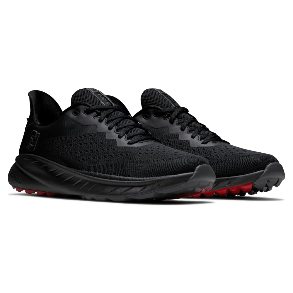 FootJoy Men's Flex XP Golf Shoes - Lightweight & Waterproof Spiked Golf Shoes for Men - Perfect for Walking the Course & All-Weather Play
