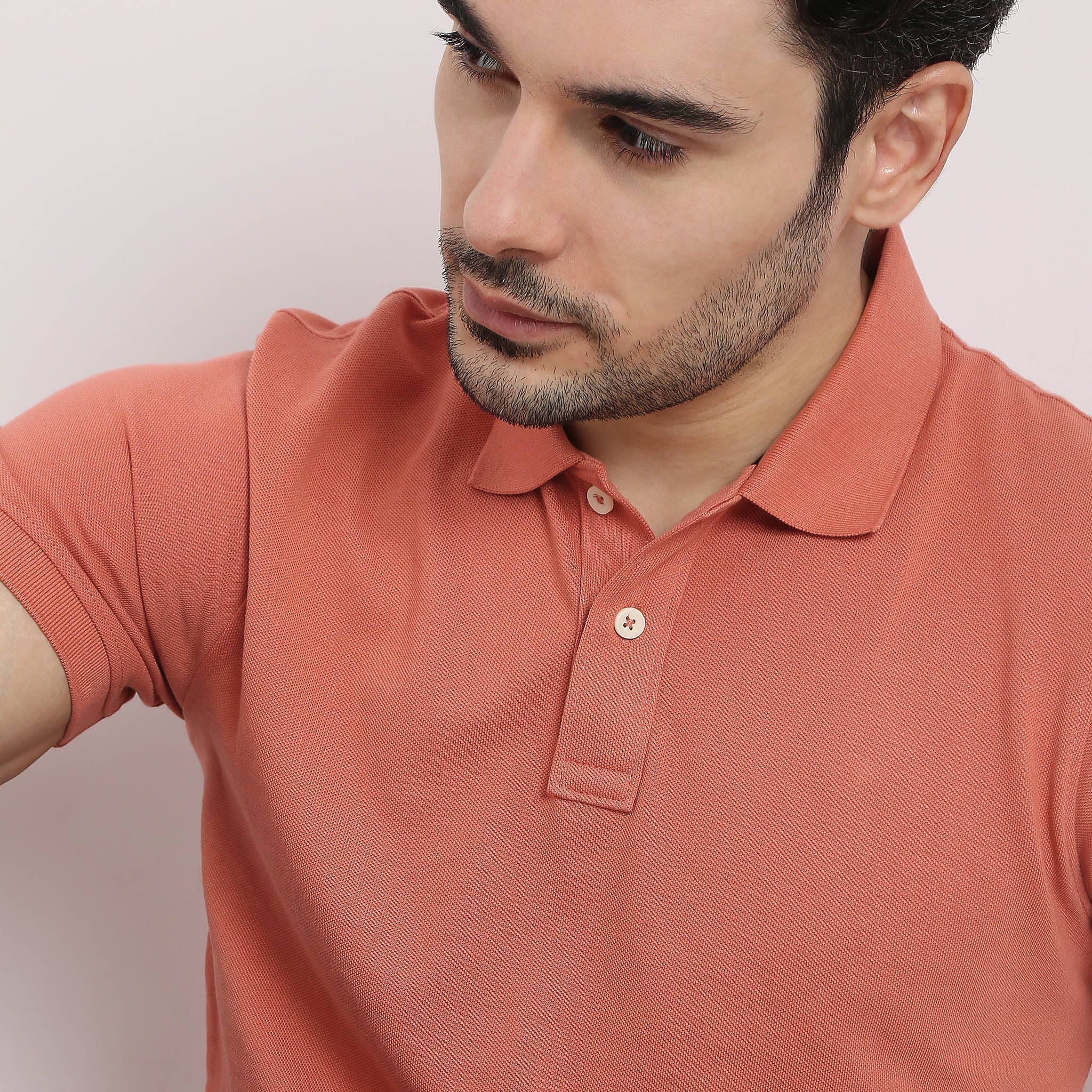Premium Double Dyed Polo Shirt for Men - Anti-Curl Collar Pique Knit - Casual & Business Wear - Golf, Office & Weekend Outfits