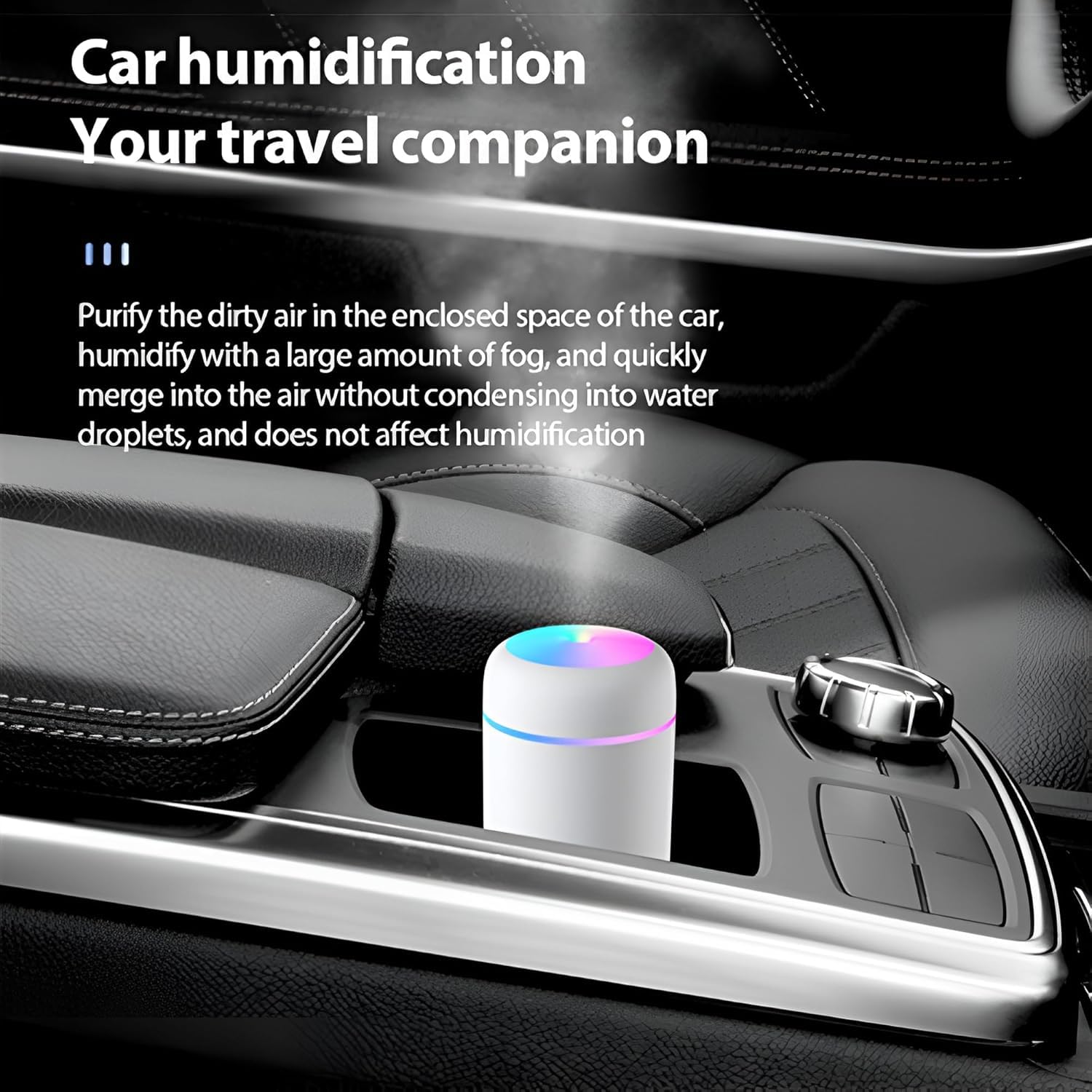 Ultrasonic Cool Mist Humidifier & Essential Oil Diffuser - Quiet Small Room Air Moisturizer for Home, Office, Nursery | Perfect for Dry Air Relief, Aromatherapy & Better Sleep
