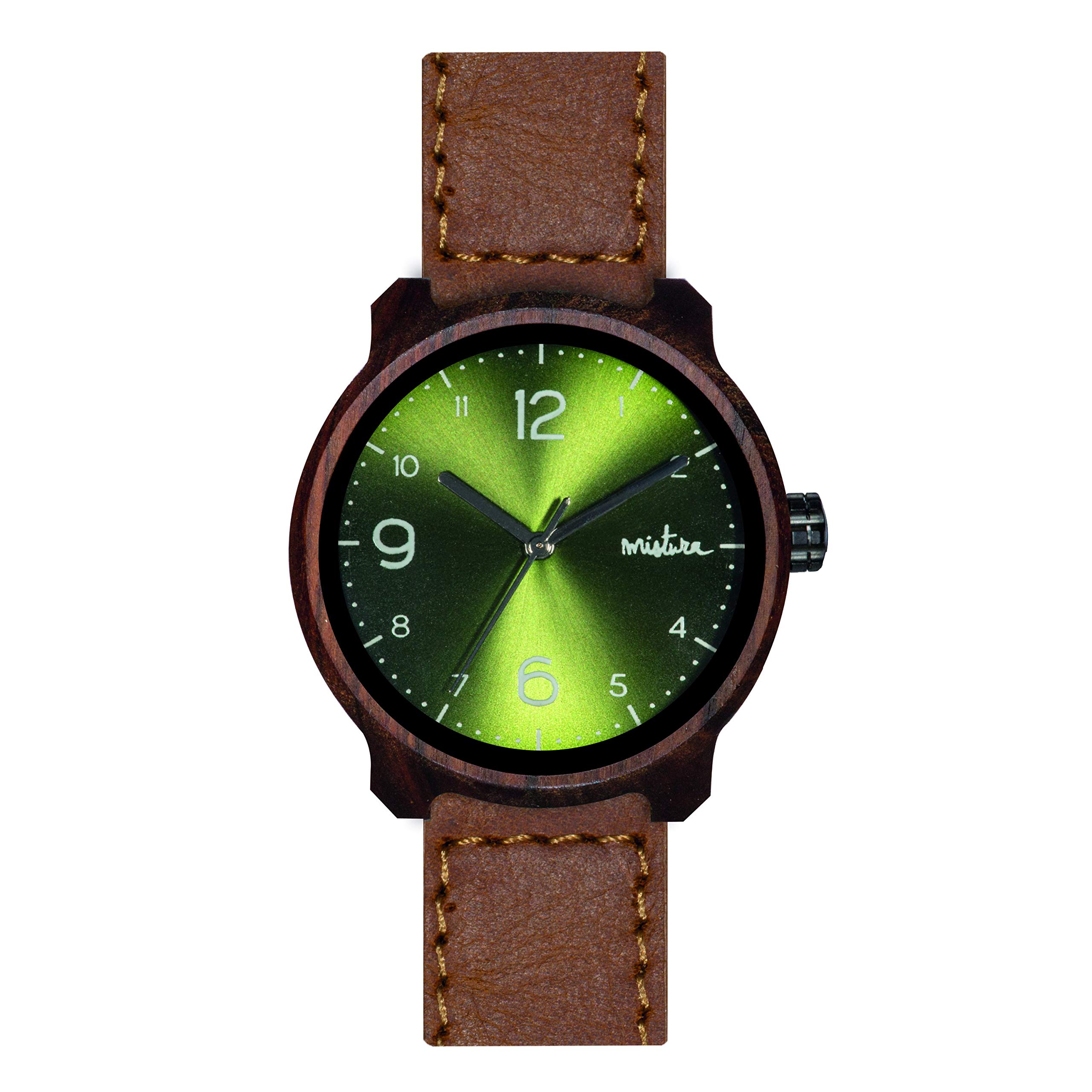 **Mistura Marco Wooden Watch - Handmade Wooden Timepiece for Men & Women - Eco-Friendly & Stylish Marco Design - Perfect for Casual, Office & Outdoor Wear**