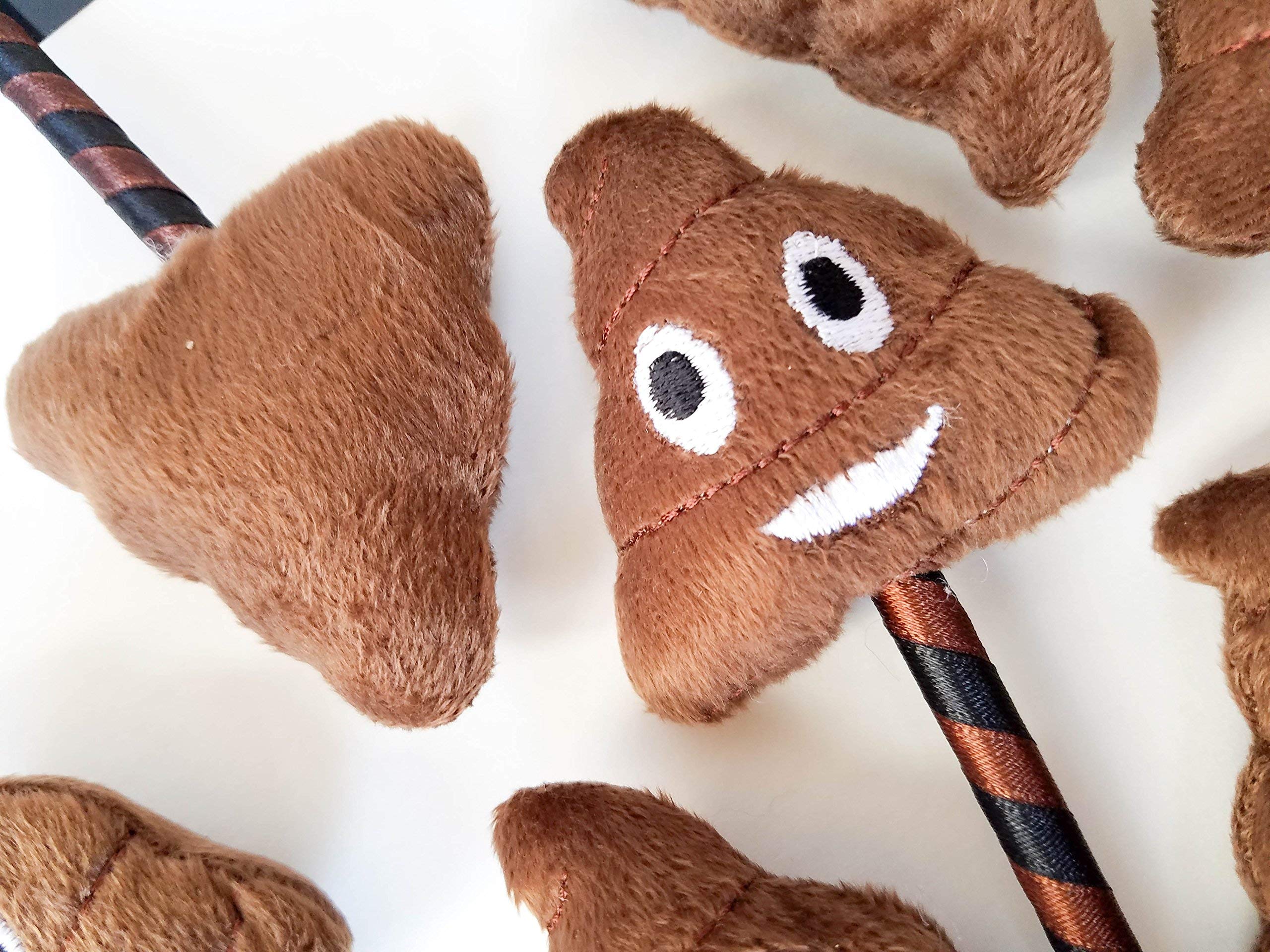 Lifetime 12-Pack Poop Emoji Plush Pens - Fun Ballpoint Writing Instruments for Kids, Teens & Adults - Cute Office & School Supplies, Party Favors, Desk Décor (Great for Classrooms, Birthday Gifts & Workstations)