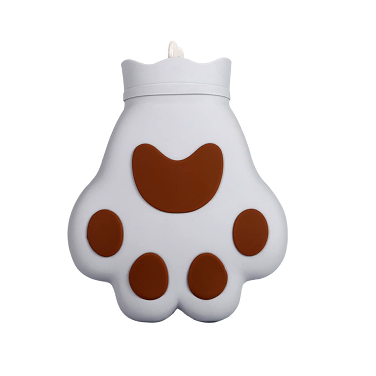 Borfieon Microwaveable Silicone Penguin Hot Water Bottle with Knit Cover - Hot & Cold Therapy for Back Pain Relief, Muscle Soothing, and Period Cramps - Perfect for Home, Office, and Bed Use