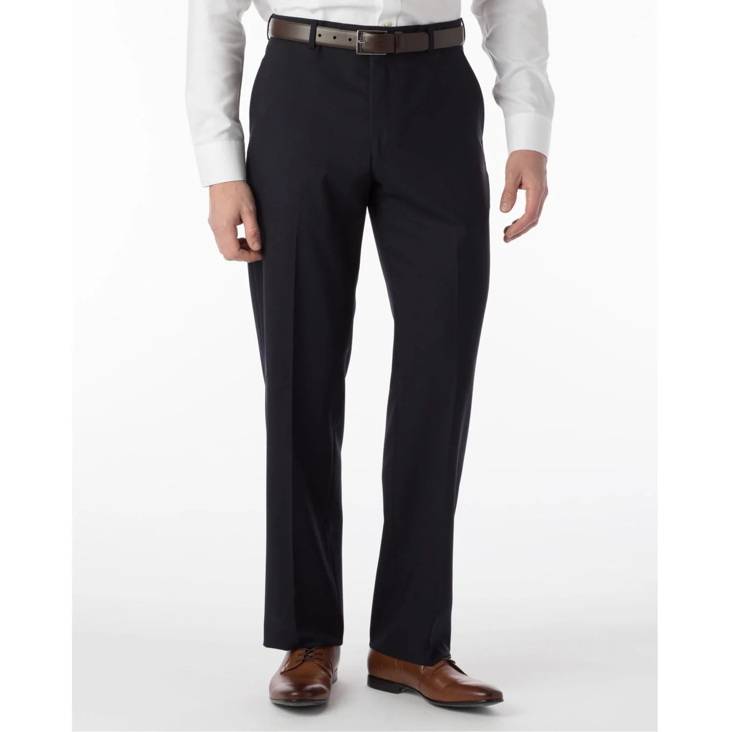 Allen Oniel Navy Dress Slacks for Men - Classic Slim Fit Formal Pants for Office, Business & Wedding Events
