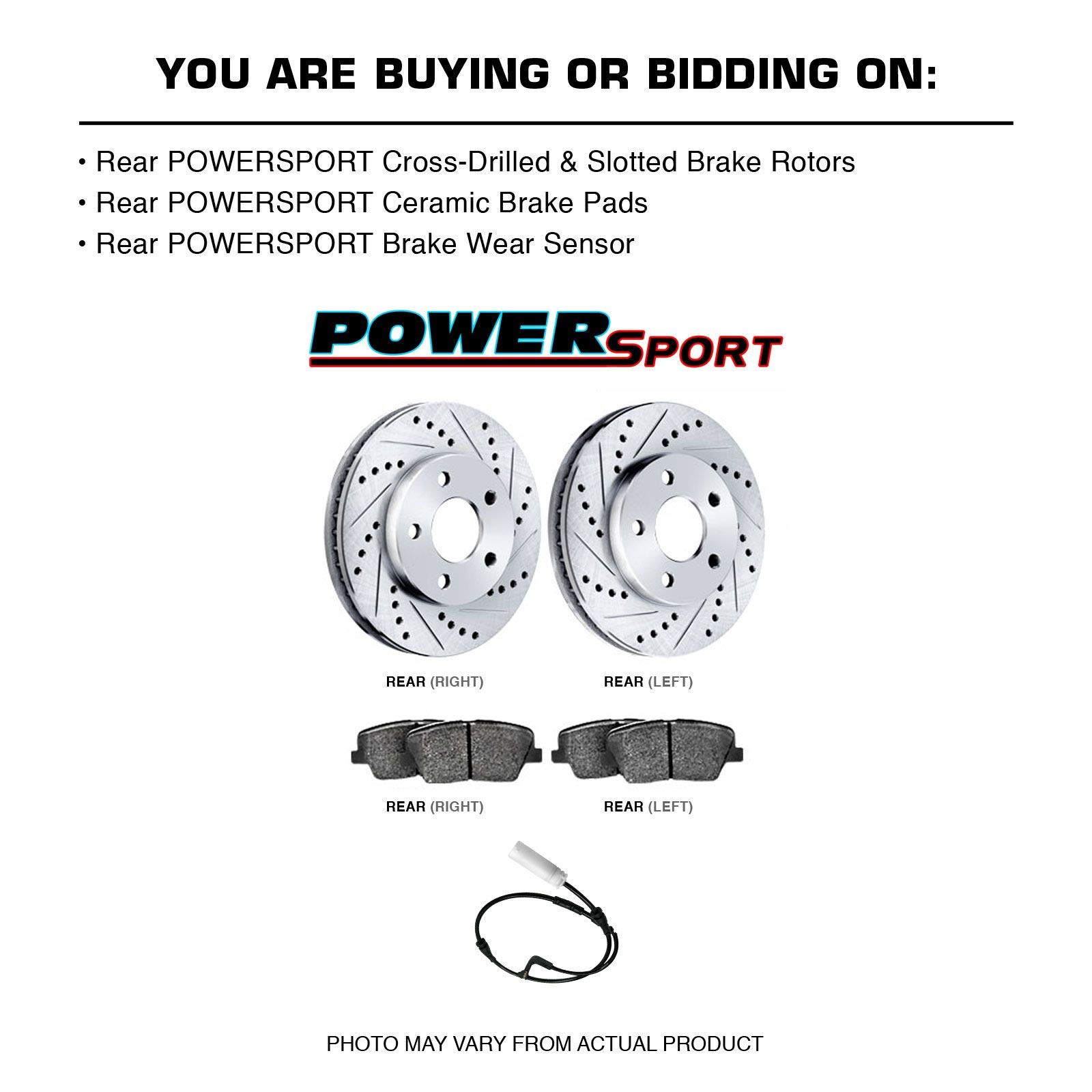 High-Performance Ceramic Rear Brake Pads & Rotors Kit for 2002-2006 BMW X5 - Smooth Stopping Power for Sport Driving & Daily Commutes