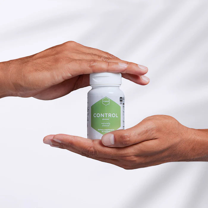 Mend Control Glucose Support Supplement - Natural Blood Sugar Balance for Diabetics & Prediabetics - Helps Maintain Healthy Glucose Levels - Ideal for Daily Use & Active Lifestyle