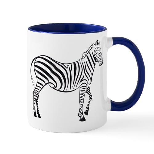 White/Navy Inside - Wild Zebra Mug