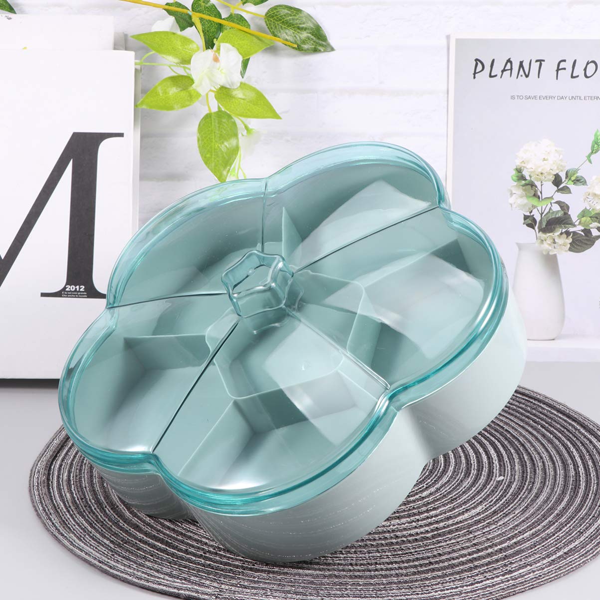DOITOOL 12-Inch Snack Serving Tray - Premium Appetizer Platter for Candy, Nuts, Fruits & Charcuterie - Perfect for Parties, Entertaining & Family Gatherings - Dishwasher Safe Serving Container with Elegant Design