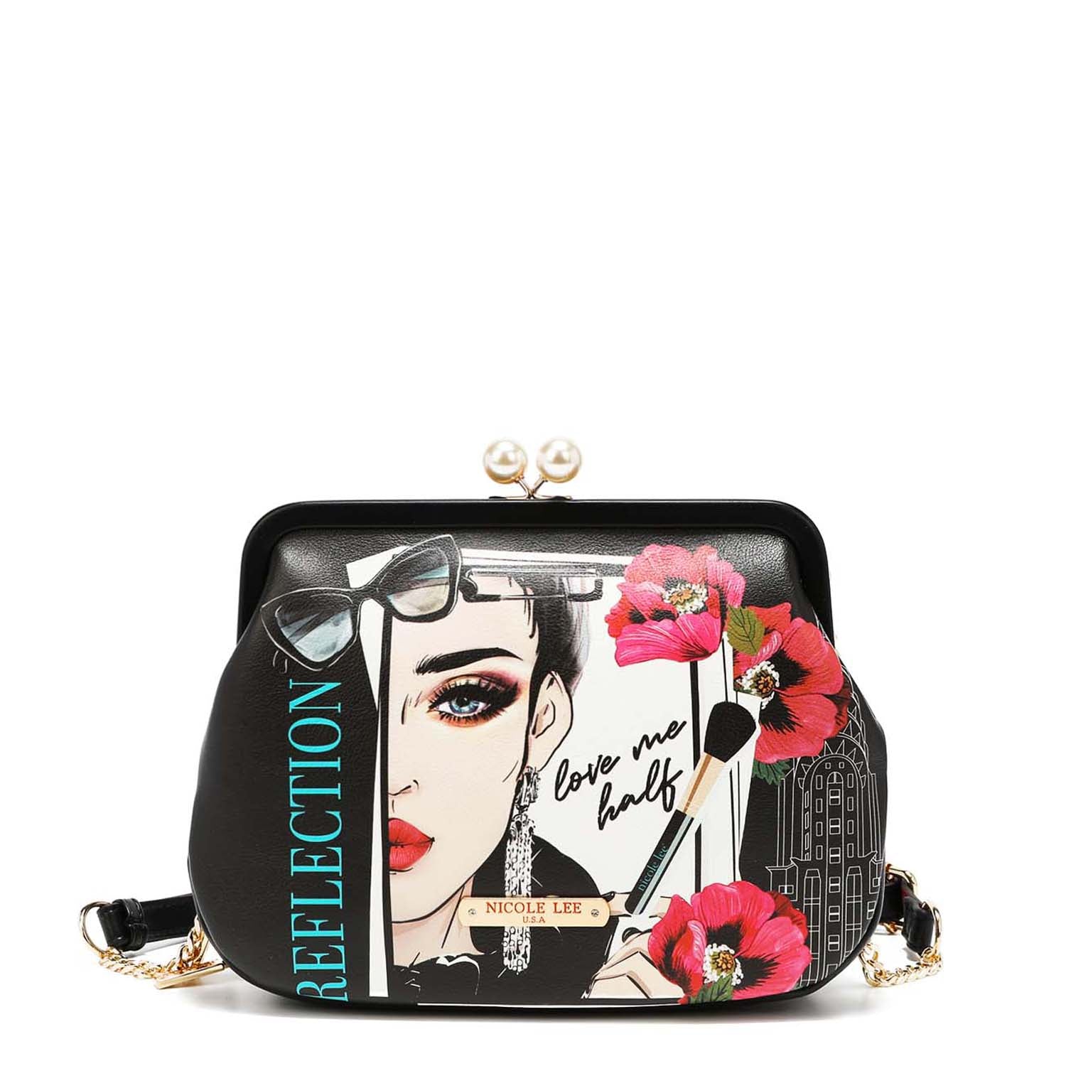 KISS LOCK MESSENGER CROSSBODY BAG - Stylish Leather Shoulder Purse for Women | Perfect for Work, Travel & Everyday Use
