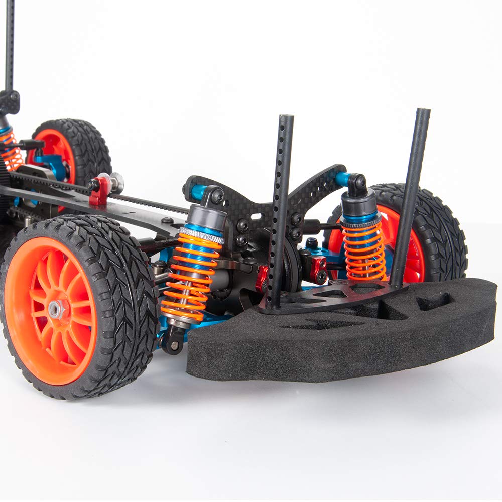 High-Performance Alloy Carbon Frame Body for 1/10 Scale RC Drift Racing Cars with Shaft Drive System - Perfect for Competitive Drifting and Touring Car Racing