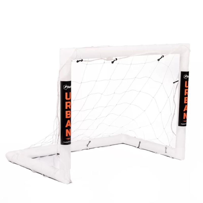 Football Flick Urban UPVC Mini Goal 3x2.5FT - Portable Soccer Training Net for Kids & Adults - Perfect for Backyard, Park, and Indoor Practice