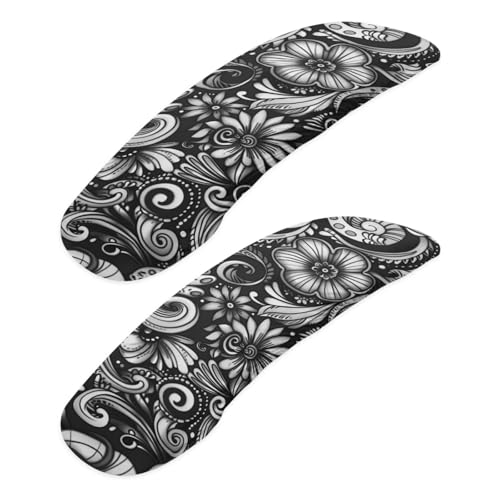 Black and Grey - Boho Flower